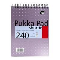 Pukka Pad A5 Shortie Headbound Metallic Writing Pad 80gsm 240 Pages (Pack of 3)