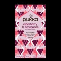 Pukka Organic Elderberry & Echinacea Fruit Tea 36g, Black