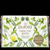Pukka Clean Me Green Organic 14 Day Wellbeing Kit, Green