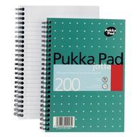 pukka pad notebook wirebound jotta 80gsm ruled 200 pages a5 pack 3