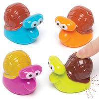 pull back racing snails pack of 4