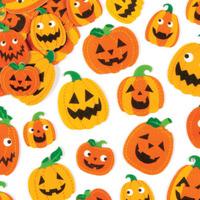 Pumpkin Foam Stickers (Per 3 packs)