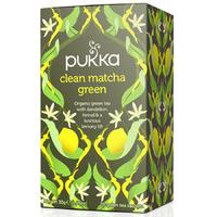 pukka organic clean matcha green tea 20 bags