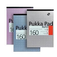 Pukka Pad A4 Refill Pad Headbound Ruled with Margin Punched 80gsm 160