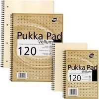 Pukka Pad A4 Vellum Pad Wirebound Metallic 80gsm Ruled and Margin 120