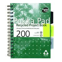 Pukka A5 Recycled Project Book Green - 3 Pack