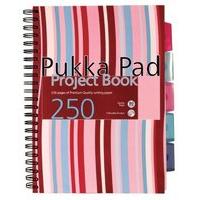 Pukka Pad A4 Project Book Hardback Asst - 3 Pack