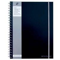 Pukkapad A4 Poly Jotta Notebook Black - 3 Pack