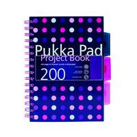 Pukkapad A5 Project Book Polka Dot Asstd