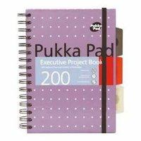 Pukkapad A5 Executive Metallic Project Book 3 Pack