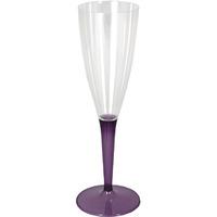 Purple Champagne Plastic Party Glasses