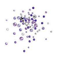 Purple Assorted Round Gems 90g