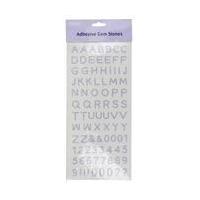 Purple Adhesive Gem Stone Alphabet