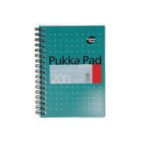 Pukka Jotta A6 Notebook Wirebound Feint Ruled 200 Pages Pack of 3