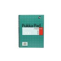 Pukka A4 Jotta Notebook Wirebound 5mm Square 200 Pages Pack of 3