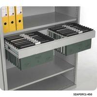 pull out filing cradle for stormor shelving for 1m w x 370 d bays