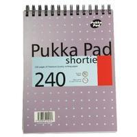 Pukka Shortie A5 Notebook Feint Ruled and Margin 240 Pages Pack of 3