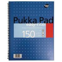 pukka easy riter a4 notebook wirebound 4 hole punched feint ruled with