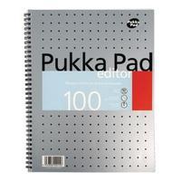Pukka Editor A4 Notebook Wirebound Feint Ruled With Margin 100 Pages