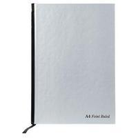 Pukka Casebound A4 Notebook Feint Ruled With Margin 192 Pages Silver