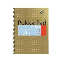 Pukka Vellum Wirebound A4 Notebook Feint Ruled With Margin 4 Hole