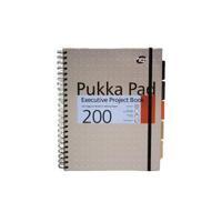 Pukka Executive A4 Project Book Wirebound Feint Ruled With Margin 200