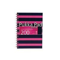 Pukka Pad Jotta A5 Notebook Feint Ruled With Margin 200 Pages NavyPink