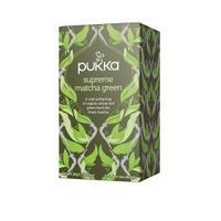 Pukka Supreme Green Matcha Fairtrade WWF Tea Pack of 20 P5056SE