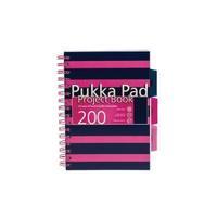 Pukka A5 Navy Project Book NavyPink Pack of 3 6672-NVY