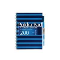 Pukka A4 Navy Project Book NavyBlue Pack of 3 6671-NVY