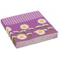 Purple Daisy Pack Of 20 Luncheon Napkins