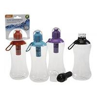 Purified Water Bottle With Carbon Filter & Carabiner Sport/gym/running/cycling