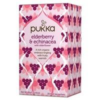 Pukka Elderberry &amp; Echinacea With Elderflower 20 Teabags