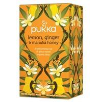 pukka lemon ginger ampamp manuka honey tea 20 teabags