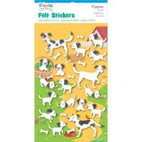 Puppies Fabric Felt Sticker Pack