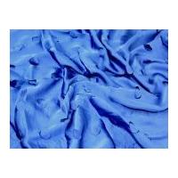 Punched Slinky Satin Dress Fabric Royal Blue