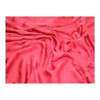 Punched Slinky Satin Dress Fabric Ruby Red