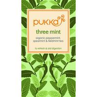 pukka organic three mint tea 20 bags