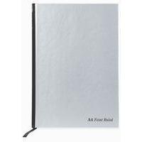 Pukka Pad Ruled Casebound Book A4 Silver/Black 190 Pages