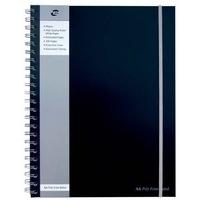 Pukka Pad A4 Poly Jotta Notebook Black SBJPOLYA4