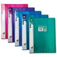 Pukka Pads (A4) 10-Pocket Display Book (Assorted Colours) Pack of 10