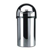 push bin 60 litres brilliant steel