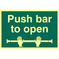 Push Bar To Open Glow In The Dark