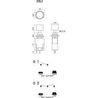 pushbutton switch 250 vac 3 a 1 x onoff sci pa101a1 red latch 1 pcs