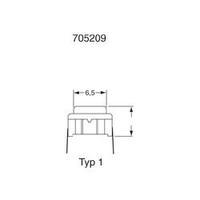 Pushbutton 24 Vdc 0.05 A 1 x Off/(On) MEC 3ETL9-10.4 IP67 momentary 1 pc(s)