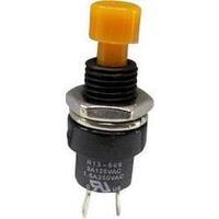 Pushbutton 250 Vac 1.5 A 1 x Off/(On) SCI R13-509A-05 YELLOW momentary 1 pc(s)