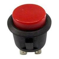 Pushbutton 250 Vac 6 A 1 x Off/(On) SCI R13-527A-02 RED KNOB momentary 1 pc(s)