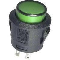 Pushbutton switch 250 Vac 6 A 1 x On/Off SCI R13-527BL-02 GREEN NEON 250VAC latch 1 pc(s)