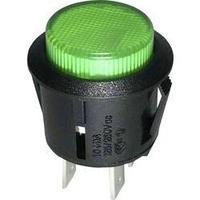 Pushbutton switch 250 Vac 1.5 A 1 x Off/On SCI R13-523BL-05 GREEN LED latch 1 pc(s)