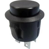 Pushbutton switch 250 Vac 6 A 2 x On/Off SCI R13-527B-02 BLACK KNOB latch 1 pc(s)